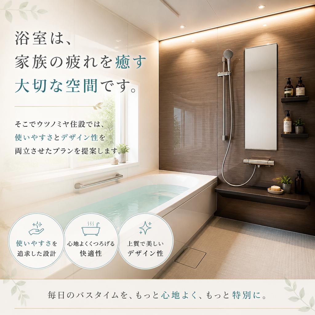4. 使いやすさを重視した水回りの設計