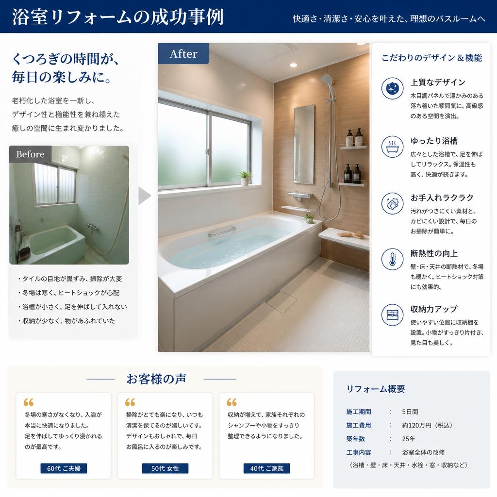 2. 浴室リフォーム事例