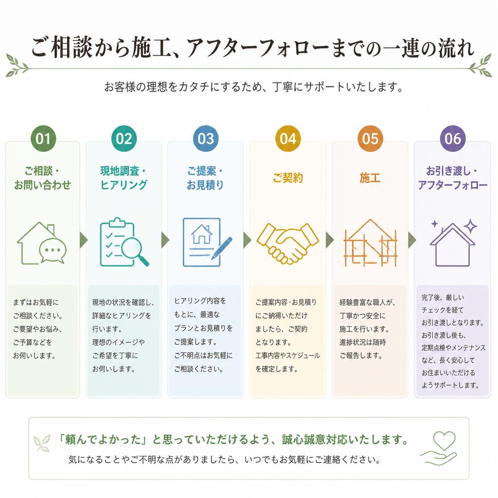 施工の流れ