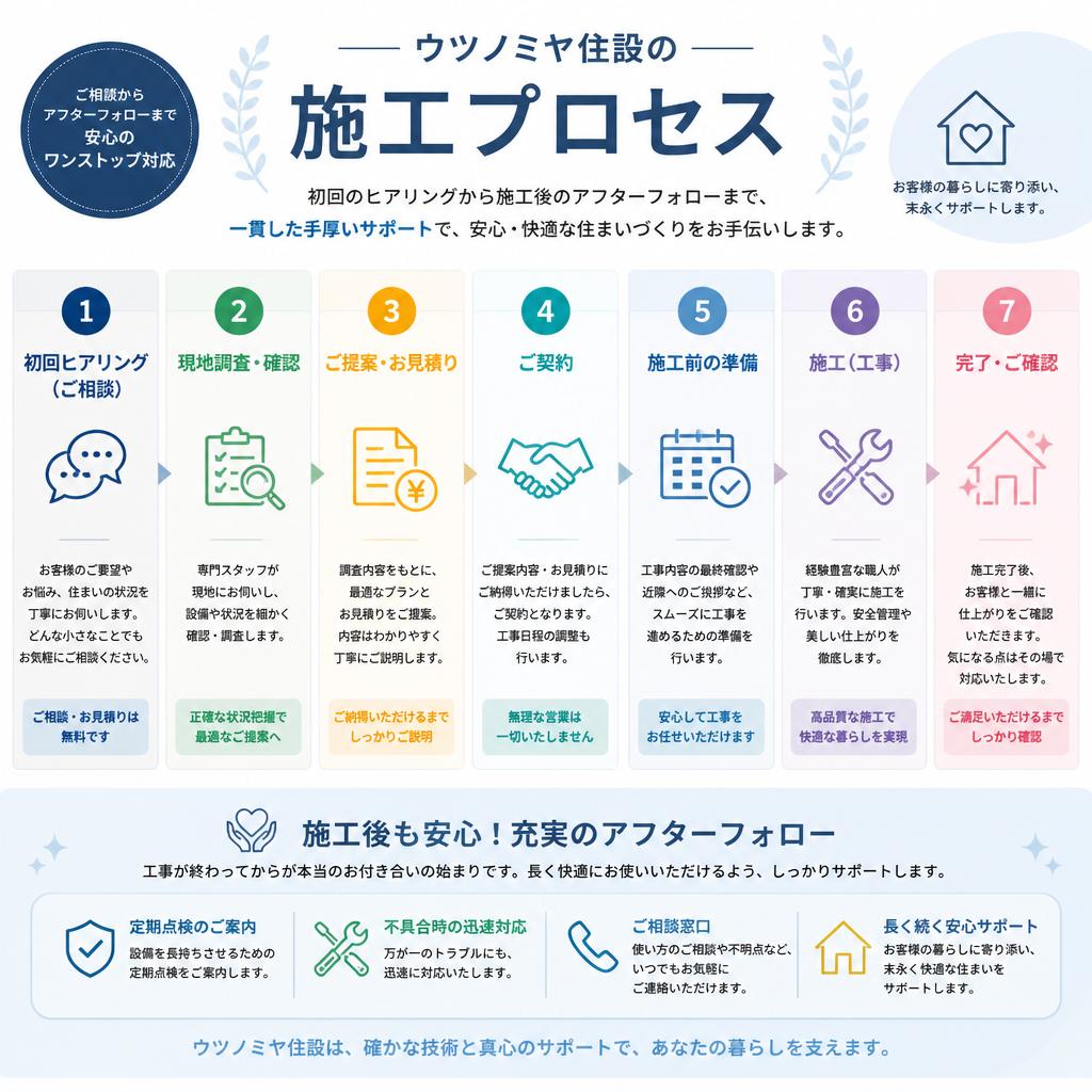 施工の流れ