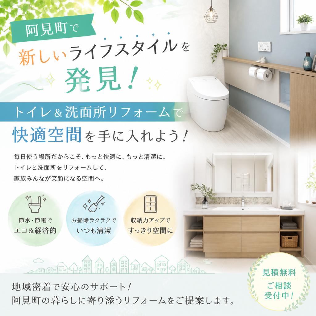 阿見町で新しいライフスタイルを発見！”トイレ＆洗面所リフォームで快適空間を手に入れよう！