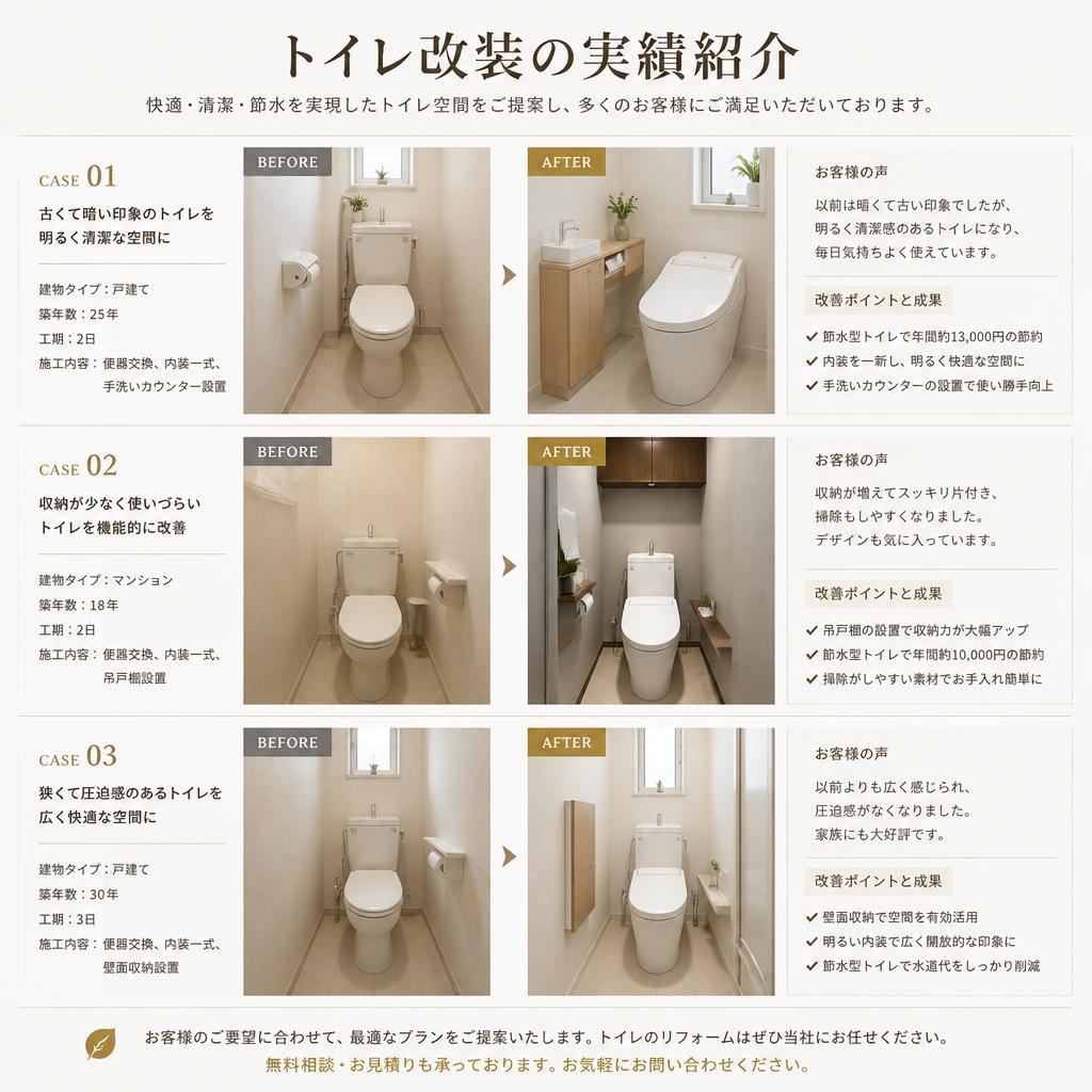 トイレ改装の実績紹介
