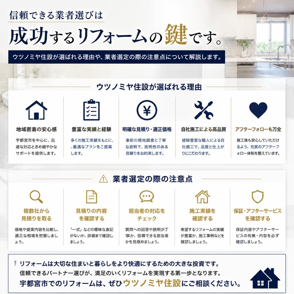 業者選びのポイント