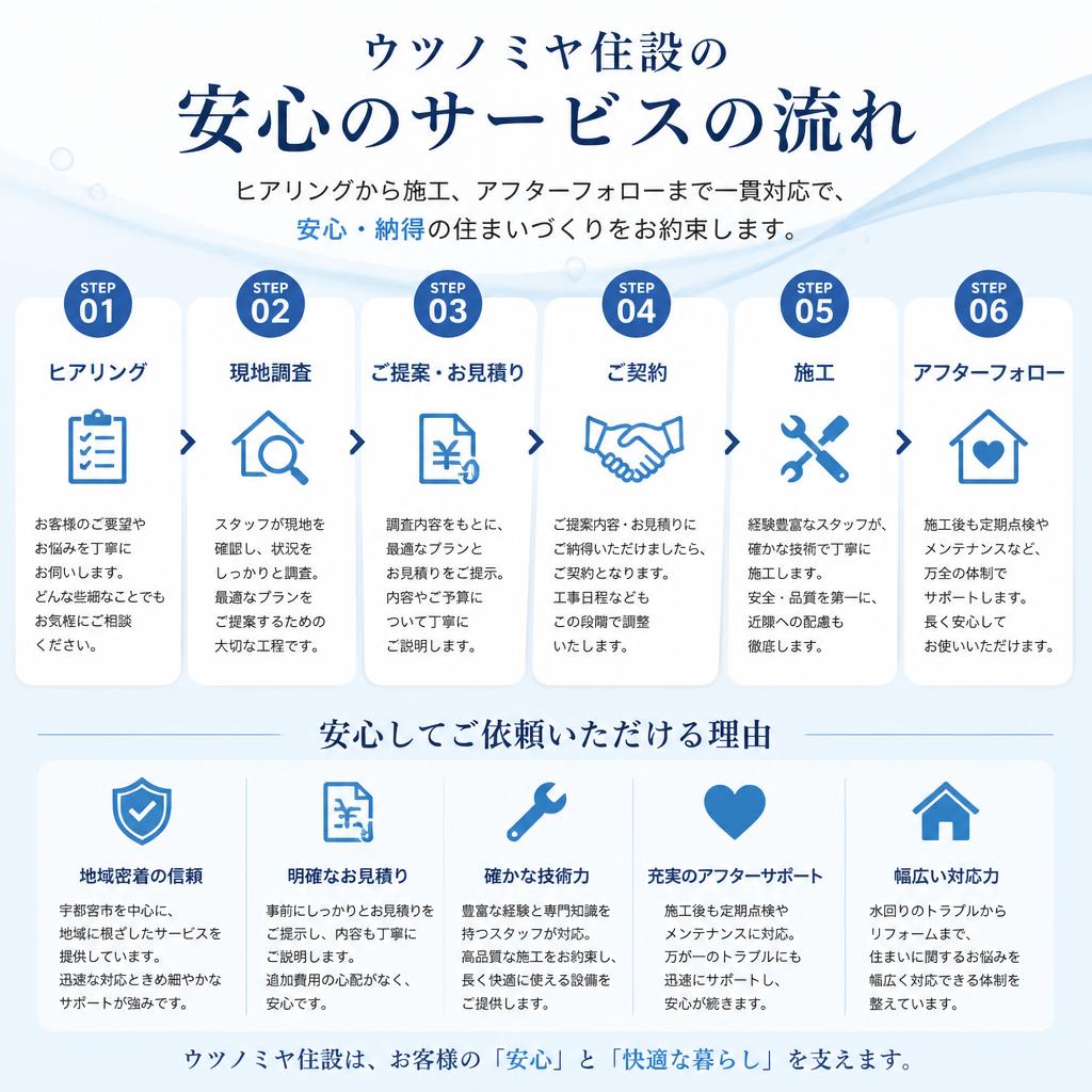 こだわりの施工プロセス