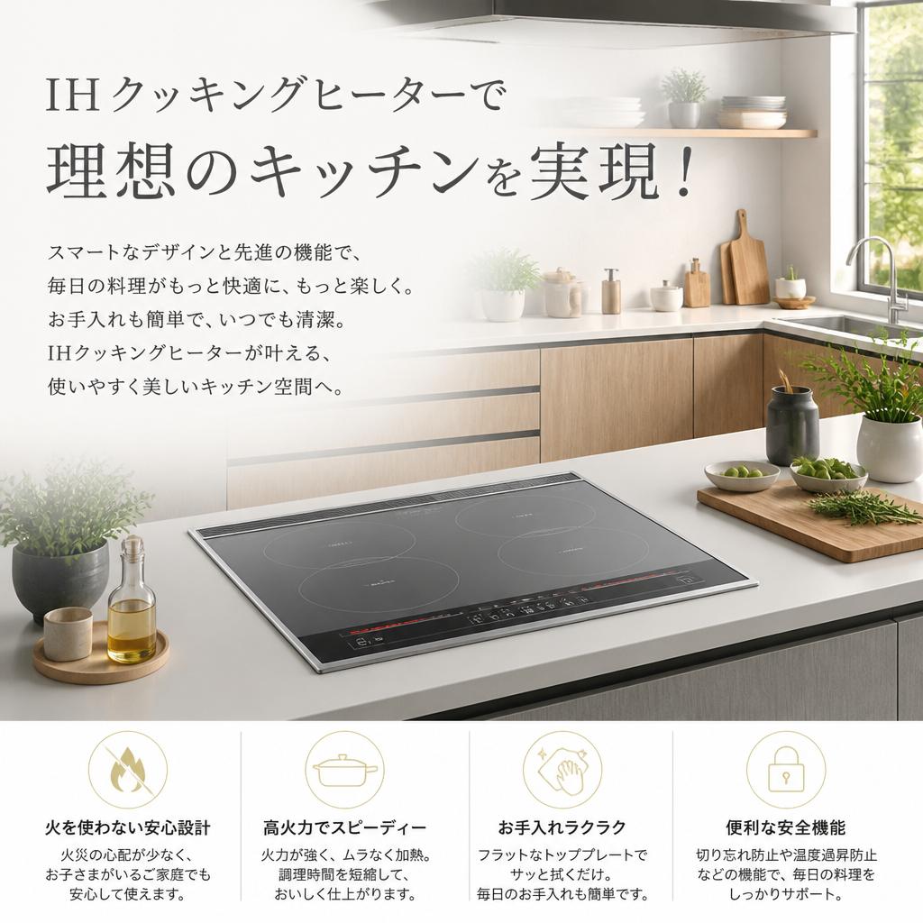 IHクッキングヒーターで理想のキッチンを実現！
